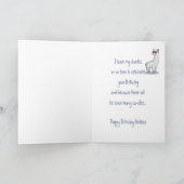 Carte Amusant Anniversaire Frère Âge Llama Animal (Intérieur)