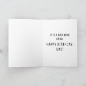 Carte Amusant Anniversaire papa jeu de plaisanteries "Th (Intérieur)