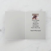 Carte Amusant Anniversaire Sagesse avec mignon chien Car (Intérieur)