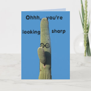 Carte Amusant Anniversaire Southwest Saguaro Cactus
