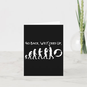 Carte Amusant anti-Trump - Allez-y ! Trump Evolution Tee
