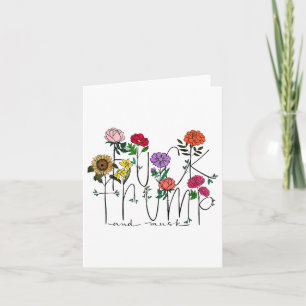 Carte Amusant Anti Trump subtil Floral Flower Anti-trump