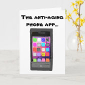 Carte Amusant Anti Vieillissement Joyeux Anniversaire Ph (Fleur jaune)