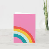 Carte Amusant arc-en-ciel étonnant (Dos)