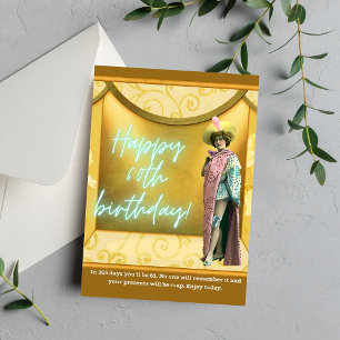 Carte Amusant Art modifié 60e anniversaire