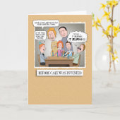 Carte Amusant Avant L'Invasion Du Gâteau Anniversaire (Fleur jaune)