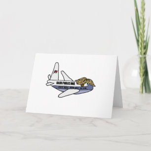 Carte Amusant avion présidentiel Donald Trump