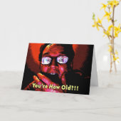 Carte Amusant "Baby Boomer" anniversaire (Fleur jaune)