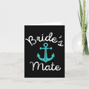 Carte Amusant Bachelorette Nautique Groom Bridesmaid Br