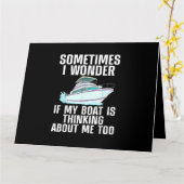 Carte Amusant Bateau Art Pour Hommes Femmes Bateau Batea (Fleur jaune)