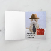 Carte Amusant bien s'améliorer pour Coworker (Intérieur)