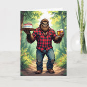Carte Amusant Bigfoot Joyeux Mari d'anniversaire (Devant)