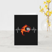 Carte Amusant Billard Art Billard Jouer Joueurs de pisci (Fleur jaune)