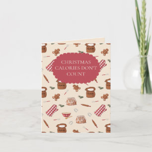 Carte Amusant Biscuit de Noël au Gingembre