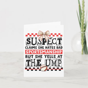 Carte Amusant Bysebyll Maman Suspect Yells Sur Le Sport