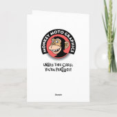 Carte Amusant Cavemen Anniversaire (Dos)