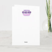 Carte Amusant "certain âge" Anniversaire (Dos)