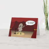 Carte Amusant chanter de la pomme de terre pour l'annive (Devant)