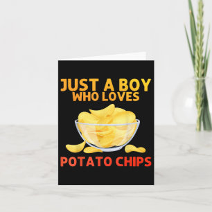 Carte Amusant Chips De Pomme De Terre Art Pour Hommes Ga