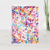 Carte Amusant coloré aquarelle Peinture Anniversaire de (Dos)