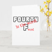 Carte Amusant, design "40e anniversaire" (Fleur jaune)