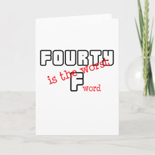 Carte Amusant, design "40e anniversaire"
