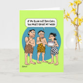 Carte Amusant désir anniversaire (Fleur jaune)