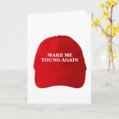 Carte Amusant Donald Trump MAGA anniversaire (Fleur jaune)