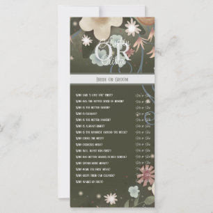 Carte Amusant Elegant Floral Inspirivity Marié ou Groom