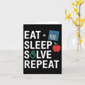 Carte Amusant Enseignant Math Algebra Cl Retour À L'Écol (Fleur jaune)