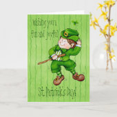 Carte Amusant et joyeux (Fleur jaune)