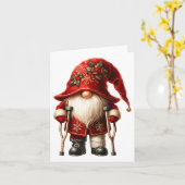 Carte Amusant Gnome Crutches Noël Ornament Pour (Fleur jaune)