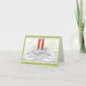 Carte Amusant Golf "Putting In Potholes" Anniversaire (Devant)