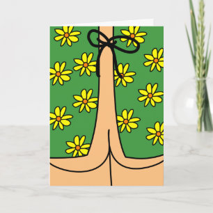 Carte Amusant gown hospitalier et Butt se sentent mieux 