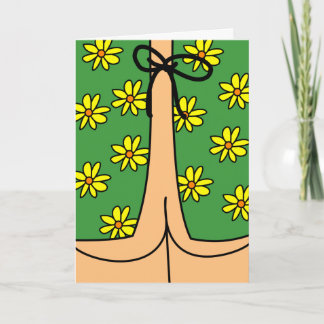 Carte Amusant gown hospitalier et Butt se sentent mieux 