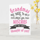 Carte Amusant grand-mère mal anniversaire (Fleur jaune)