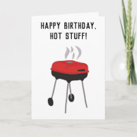 Amusant grill au charbon de bois l'anniversaire du