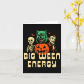 Carte Amusant Halloween Big Ween Energy Uni Pour Hommes (Fleur jaune)