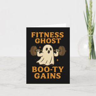 Carte Amusant Halloween entraînement Ghost Gym Plaisante