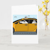 Carte Amusant Halloween Little Ghosts (Fleur jaune)