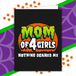 Carte Amusant Halloween Rien ne me fait peur Maman de 4 