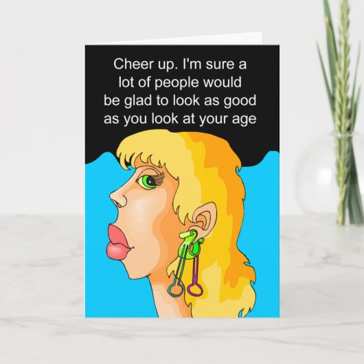 Carte Amusant heureux voeu d'anniversaire (Devant)