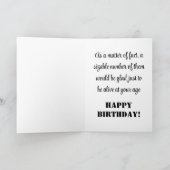 Carte Amusant heureux voeu d'anniversaire (Intérieur)