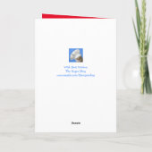 Carte Amusant Highland Steer Hussain Anniversaire (Dos)