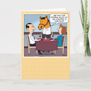 Carte Amusant Horse Anniversaire