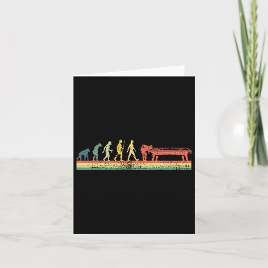 Carte Amusant Human Billiards Evolution 8 Ll Pool Player (Devant)