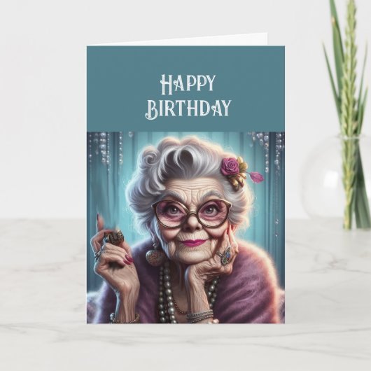 Carte Amusant Humour d'anniversaire Inspirationnel belle (Devant)