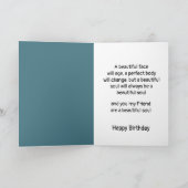 Carte Amusant Humour d'anniversaire Inspirationnel belle (Intérieur)