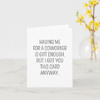 Amusant Humour de collègue de travail d'anniversai