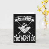 Carte Amusant, Il Faut Beaucoup De Billard Et Pool Playe (Fleur jaune)